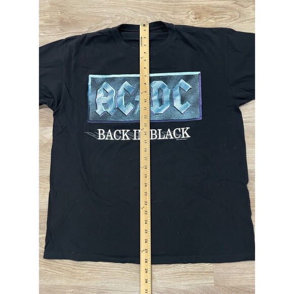 Vintage 1996 AC/DC 'Back in Black' Band T-shirt Size XL 1990s - Picture 6 of 7